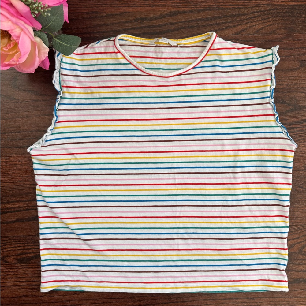 Boden striped crop top, size 10US